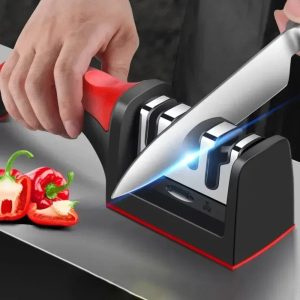 Quick Handheld Knife Sharpener Multi-function 4 Stages Type Sharpening Tool Stainless Steel